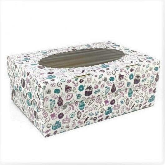 Коробка на 6 капкейков  ECO MUF 6 