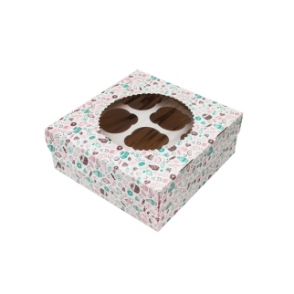 Коробка на 9 капкейков  ECO MUF 9 